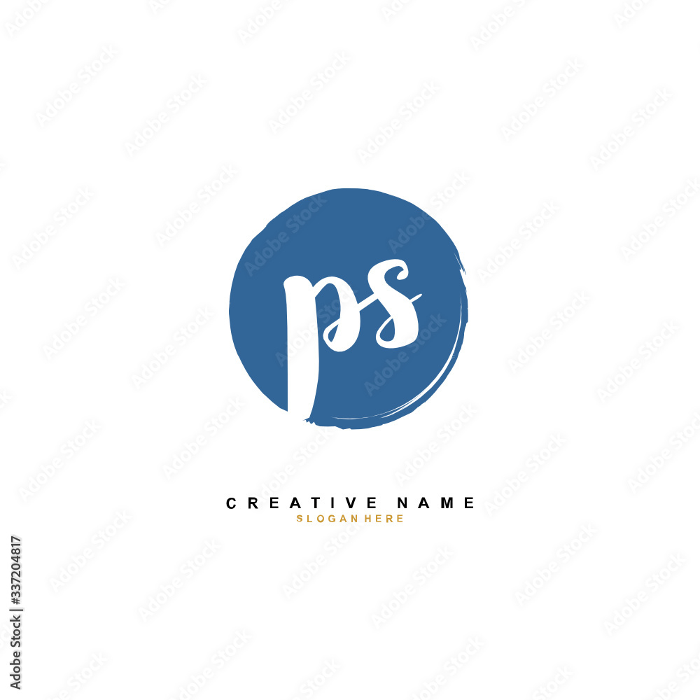 P S PS Initial logo template vector. Letter logo concept P S PS Initial logo template vector. Letter logo concept