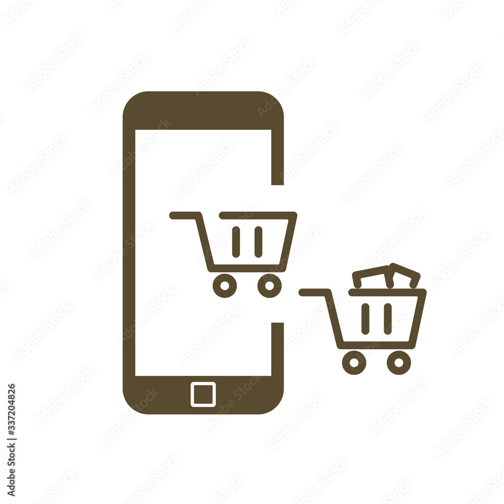 e-commerce icon. Phone. Vector illustration. e-commerce icon. Phone. Vector illustration.