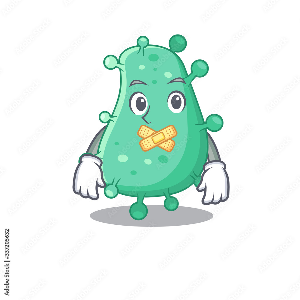 agrobacterium tumefaciens cartoon character style with mysterious silent gesture agrobacterium tumefaciens cartoon character style with mysterious silent gesture
