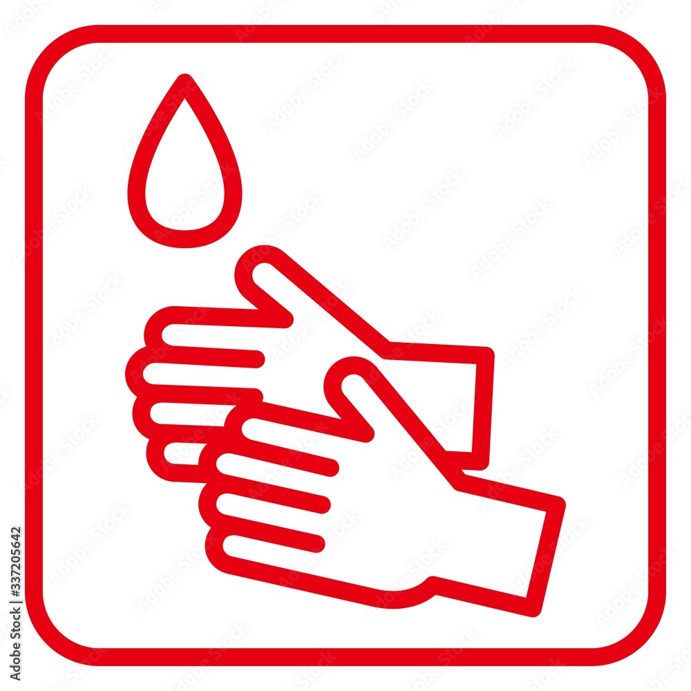 Obraz premium 手洗い アイコン