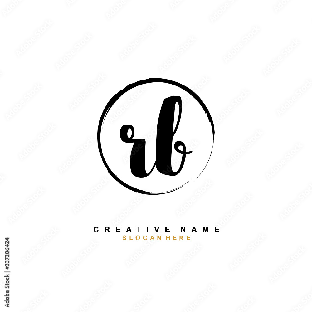 R B RB Initial logo template vector. Letter logo concept R B RB Initial logo template vector. Letter logo concept