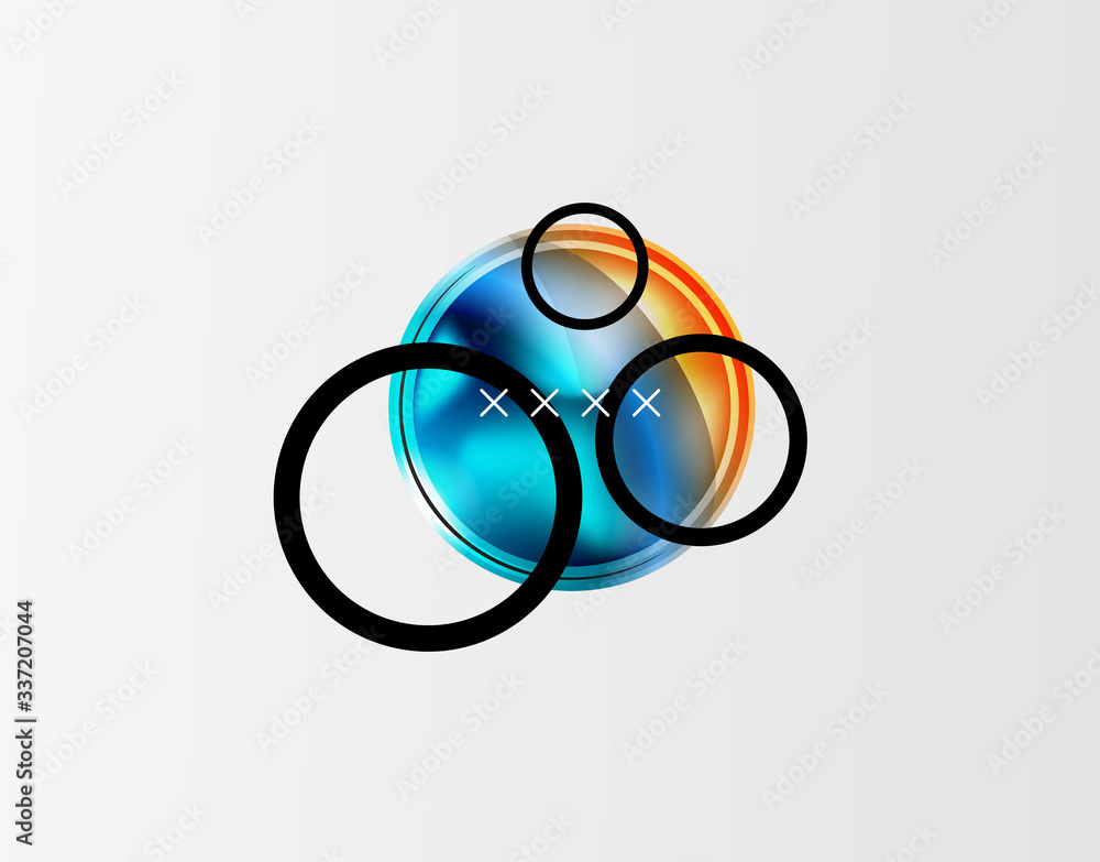 Abstract background - glossy glass bubbles, abstract sphere shapes. Vector Illustration For Wallpaper, Banner, Background, Card, Book Illustration, landing page Abstract background - glossy glass bubbles, abstract sphere shapes. Vector Illustration For Wallpaper, Banner, Background, Card, Book Illustration, landing page