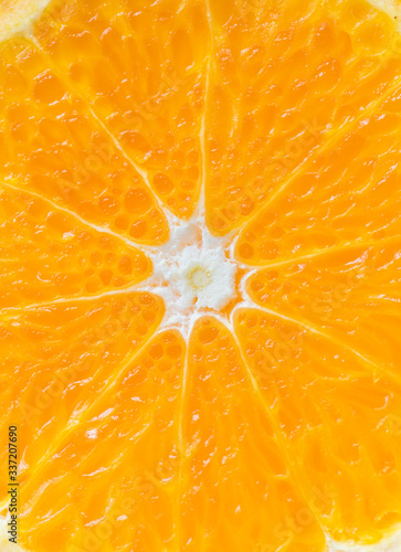 Closeup of orange textured background