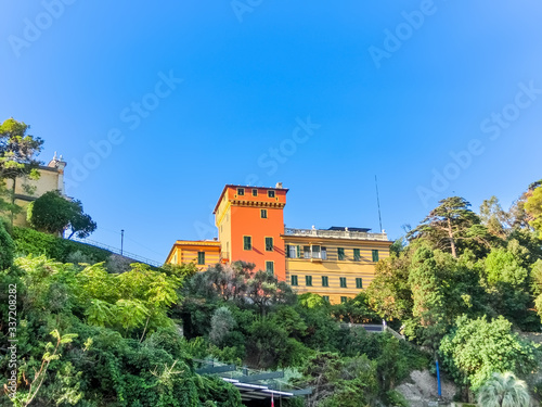 Beautiful bay with colorful houses in Portofino  Liguria  Italy