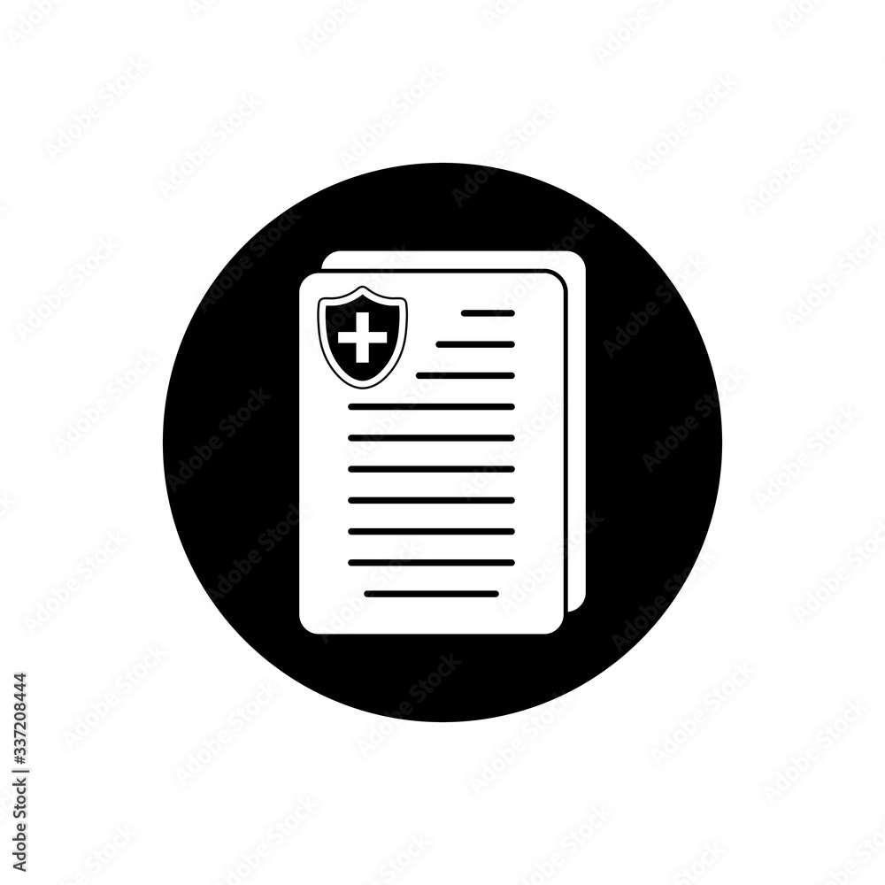 Medical Doctor and Patient Document Button Icon. Editable Vector EPS Symbol Illustration. Medical Doctor and Patient Document Button Icon. Editable Vector EPS Symbol Illustration.
