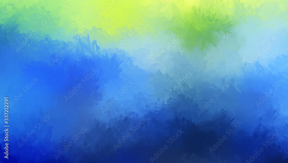 Fototapeta premium Brushed Painted Abstract Background. Brush stroked painting. Artistic vibrant and colorful wallpaper..