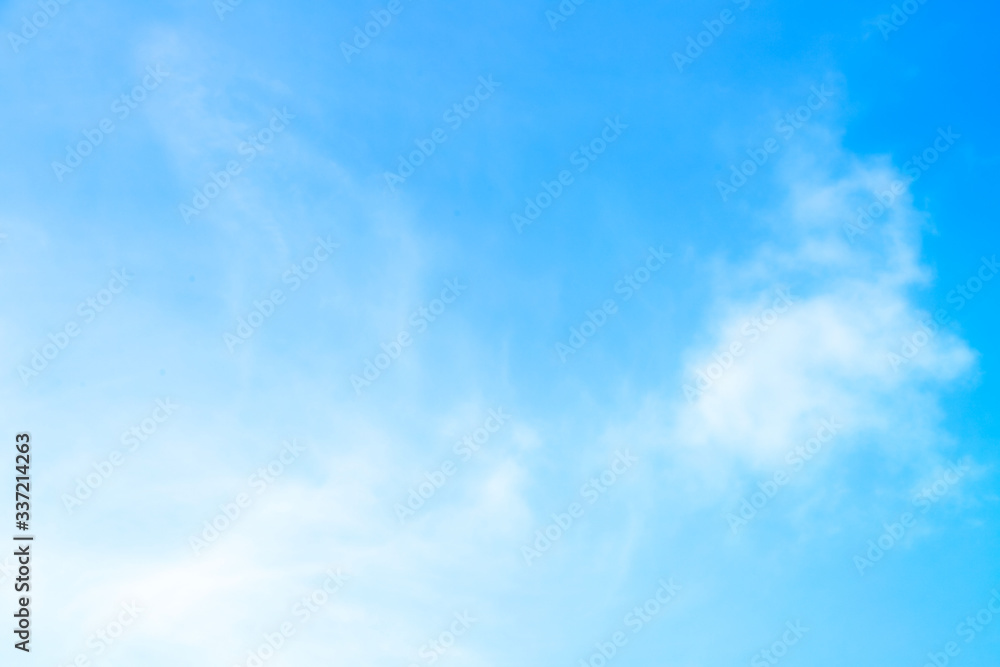 blue sky with beautiful natural white clouds