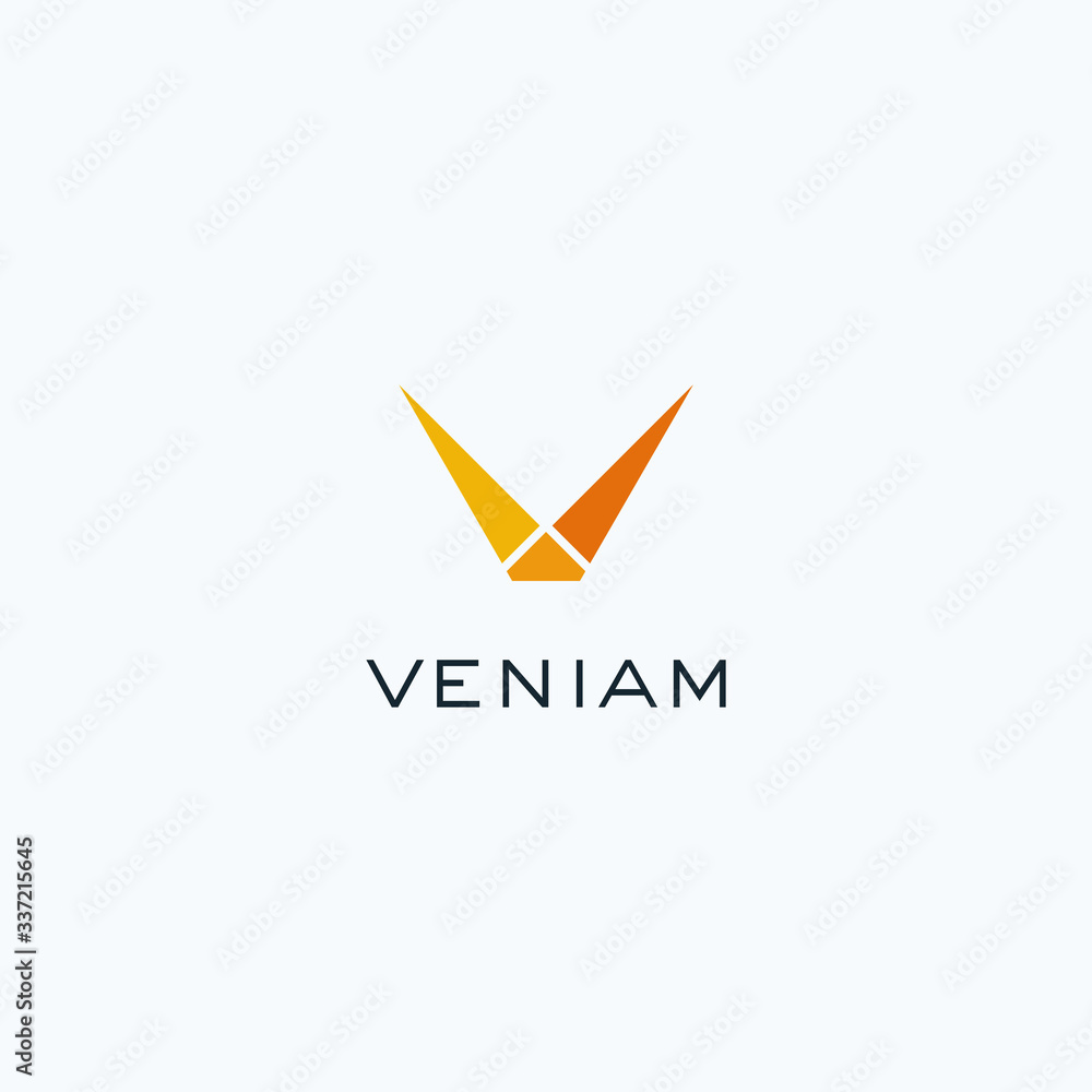 Letter V logo design icon vector template Letter V logo design icon vector template