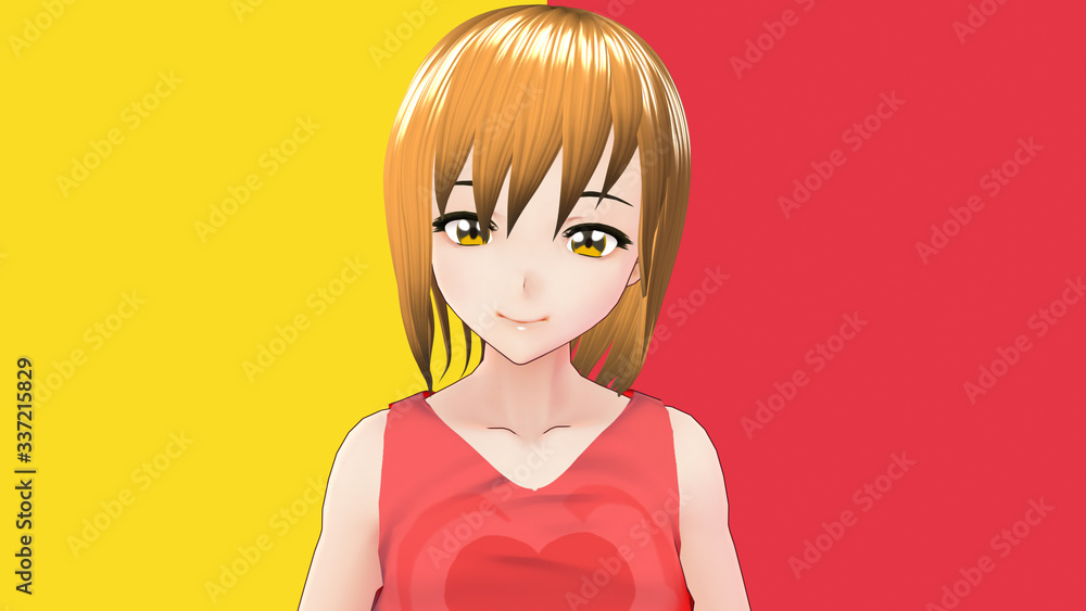 Anime Girl Cartoon Character Japanese Girl with a smile and Background it's Anime Manga Girl from Japan Anime Girl Cartoon Character Japanese Girl with a smile and Background it's Anime Manga Girl from Japan