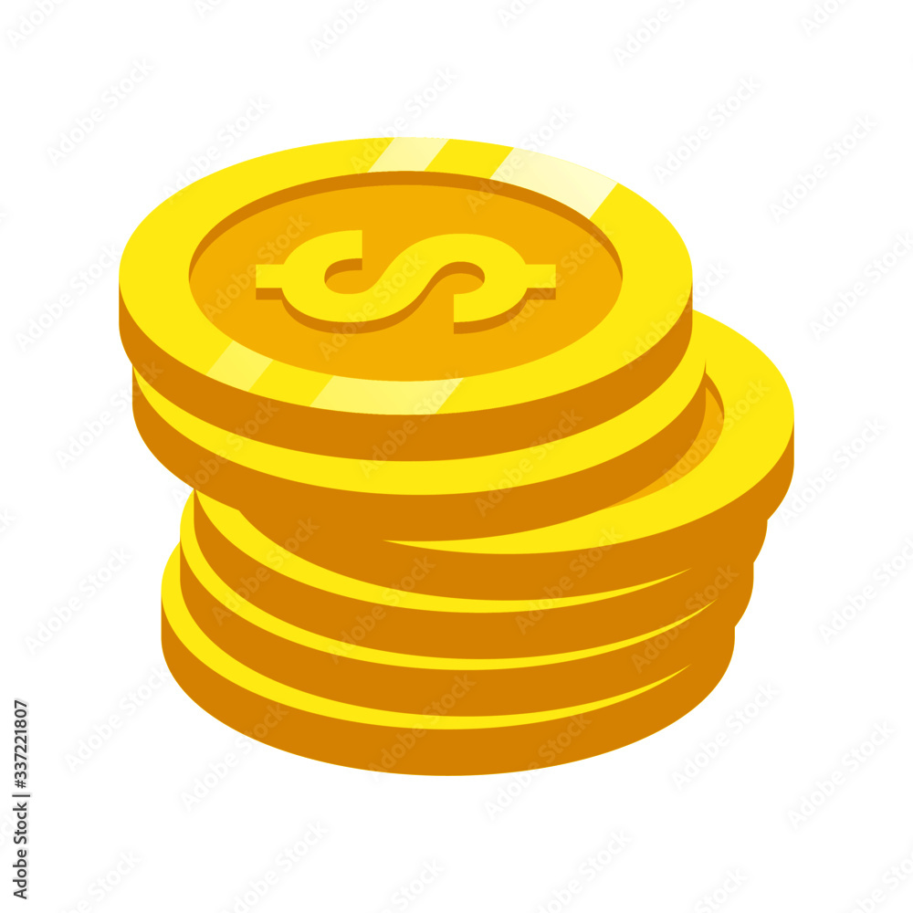 The best Coin icon, illustration vector. Suitable for many purposes.