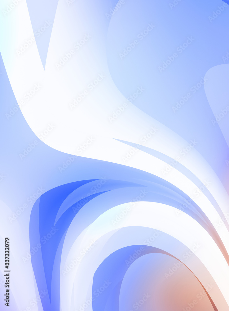 Fototapeta premium Abstract background with colorful gradient. Vibrant graphic wallpaper with stripes design. Fluid 2D illustration of modern movement.