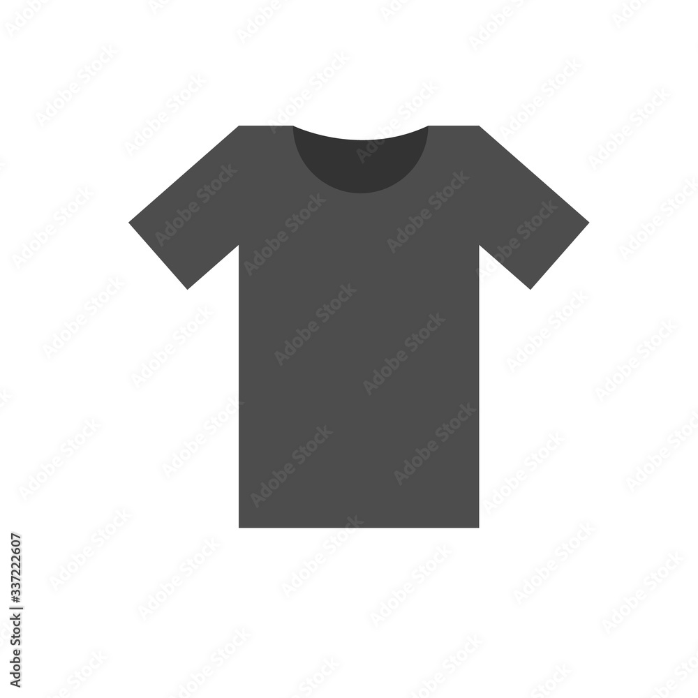 T-shirt Icon Vector. Simple flat symbol. Brown pictogram illustration on white background. T-shirt Icon Vector. Simple flat symbol. Brown pictogram illustration on white background.