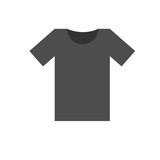 T-shirt Icon Vector. Simple flat symbol. Brown pictogram illustration on white background.
