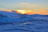 
Natural landscape of frozen Lake Baikal ,Siberia, Russia in winter