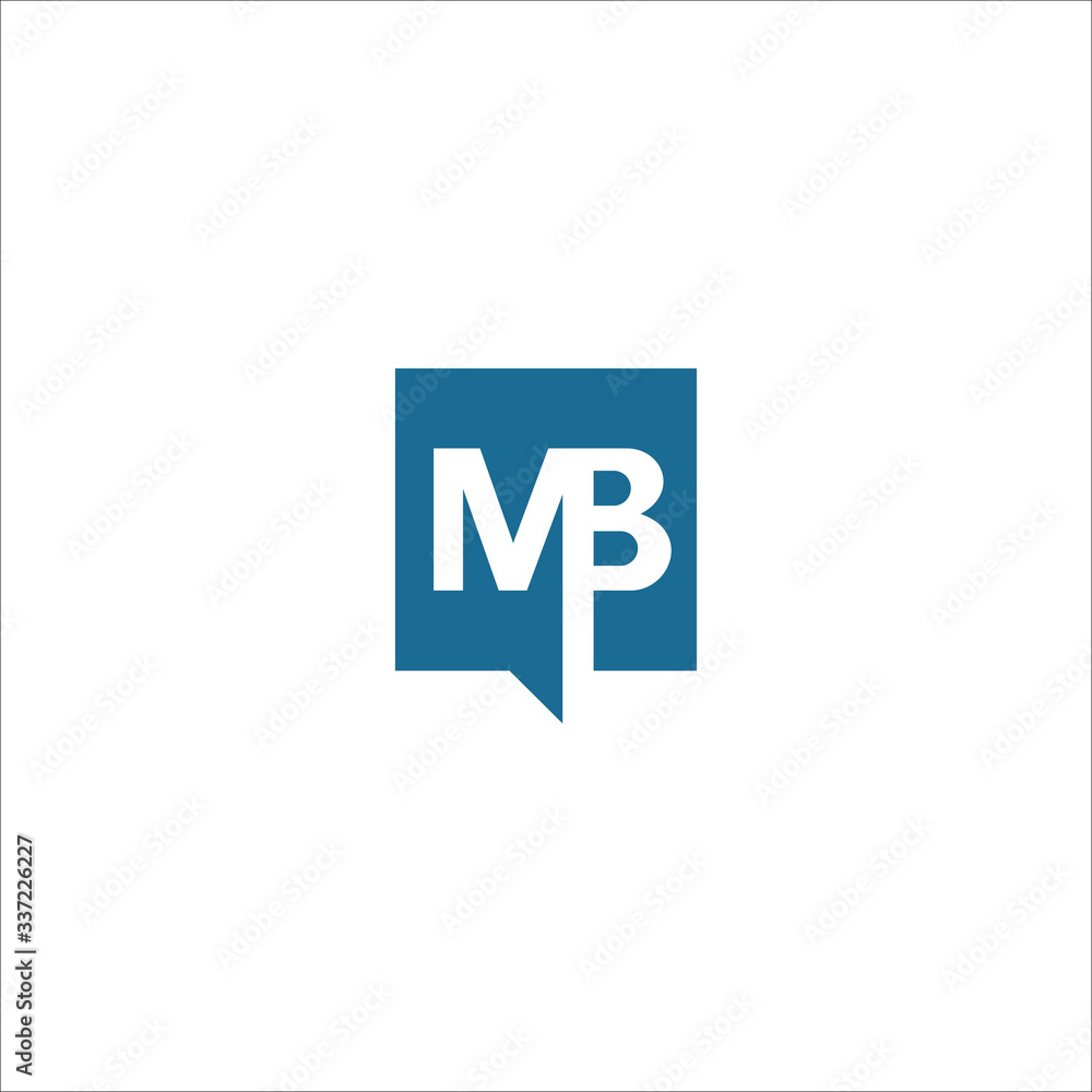 Initial letter mb logo or bm logo vector design template Stock Vector ...
