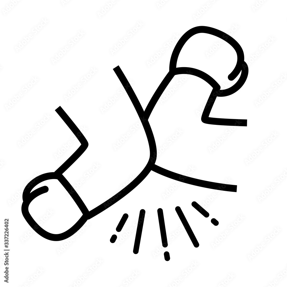 握手の代わりに 友達と肘を合わせて挨拶をするイラスト Stock Vektorgrafik Adobe Stock