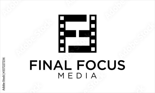 LETTER FF AND FILM STRIP LOGO DESIGN CONCEPT