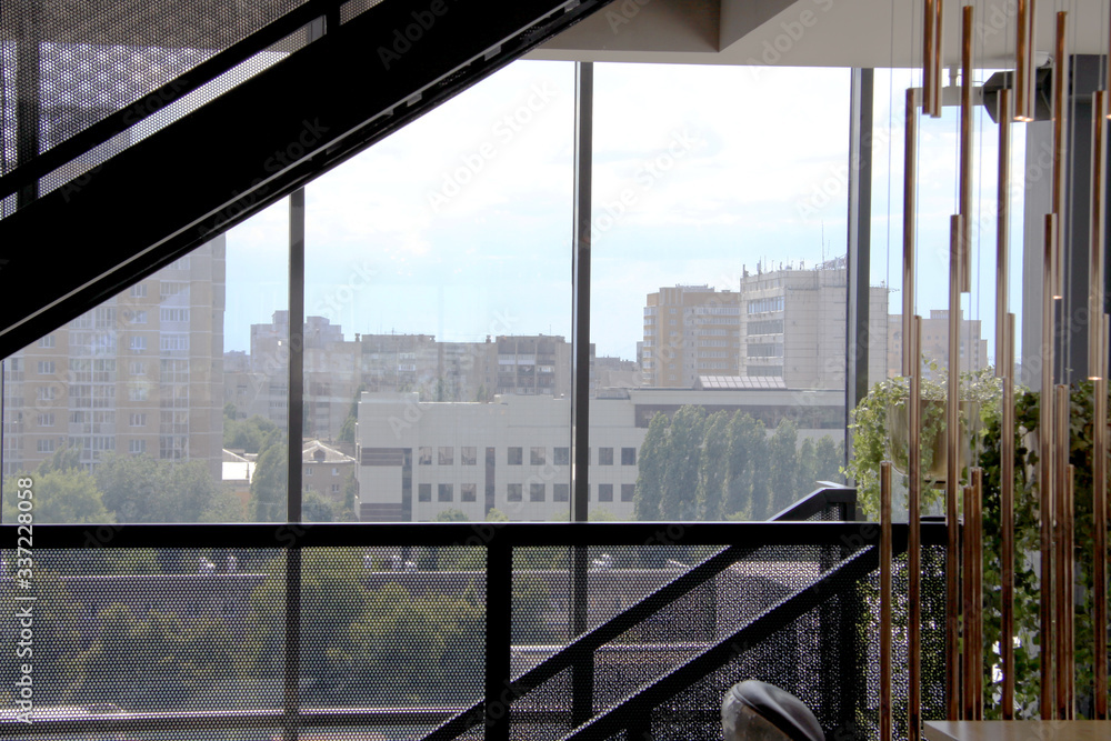 Fototapeta premium city ​​view from the window