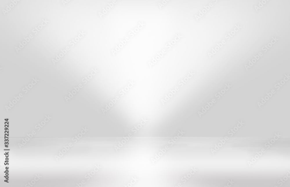 Abstract studio background gradient silver gray wall - obrazy, fototapety, plakaty 