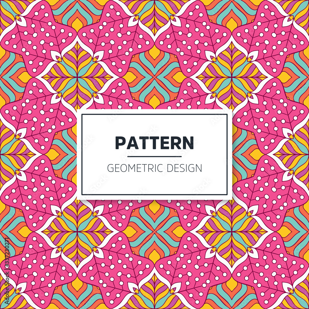 Obraz premium Seamless mandala islamic pattern. Vintage elements