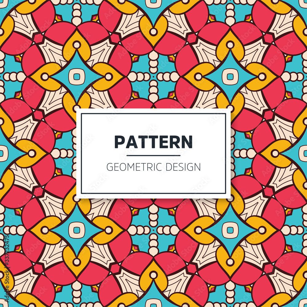 Obraz premium Seamless mandala islamic pattern. Vintage elements