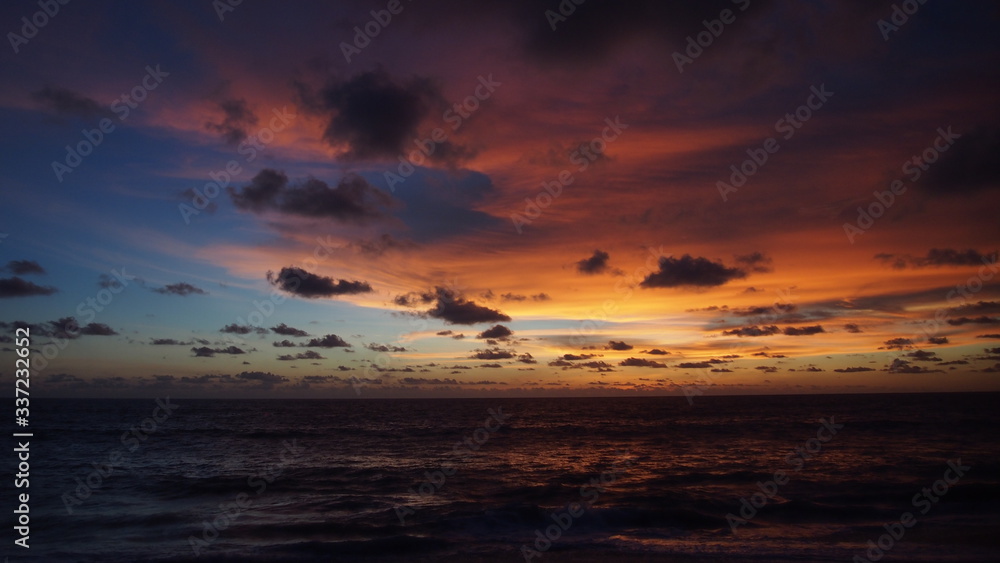 Fototapeta premium sunset over the sea , Phuket , Thailand
