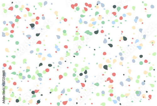 Colorful polka dots vector. with shapes colorful background. Random shapes of small and large scale lovely sweet. suitable use as templates wedding, fabric, wallpapers.