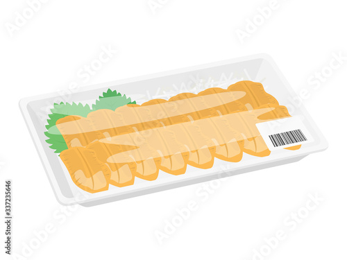 パックに入ったウニのイラスト