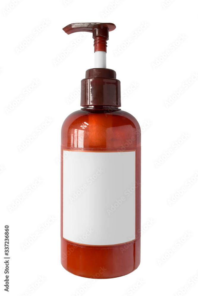 Cosmetics bottle isolated