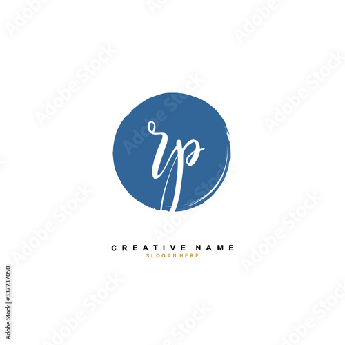 R P RP Initial logo template vector. Letter logo concept