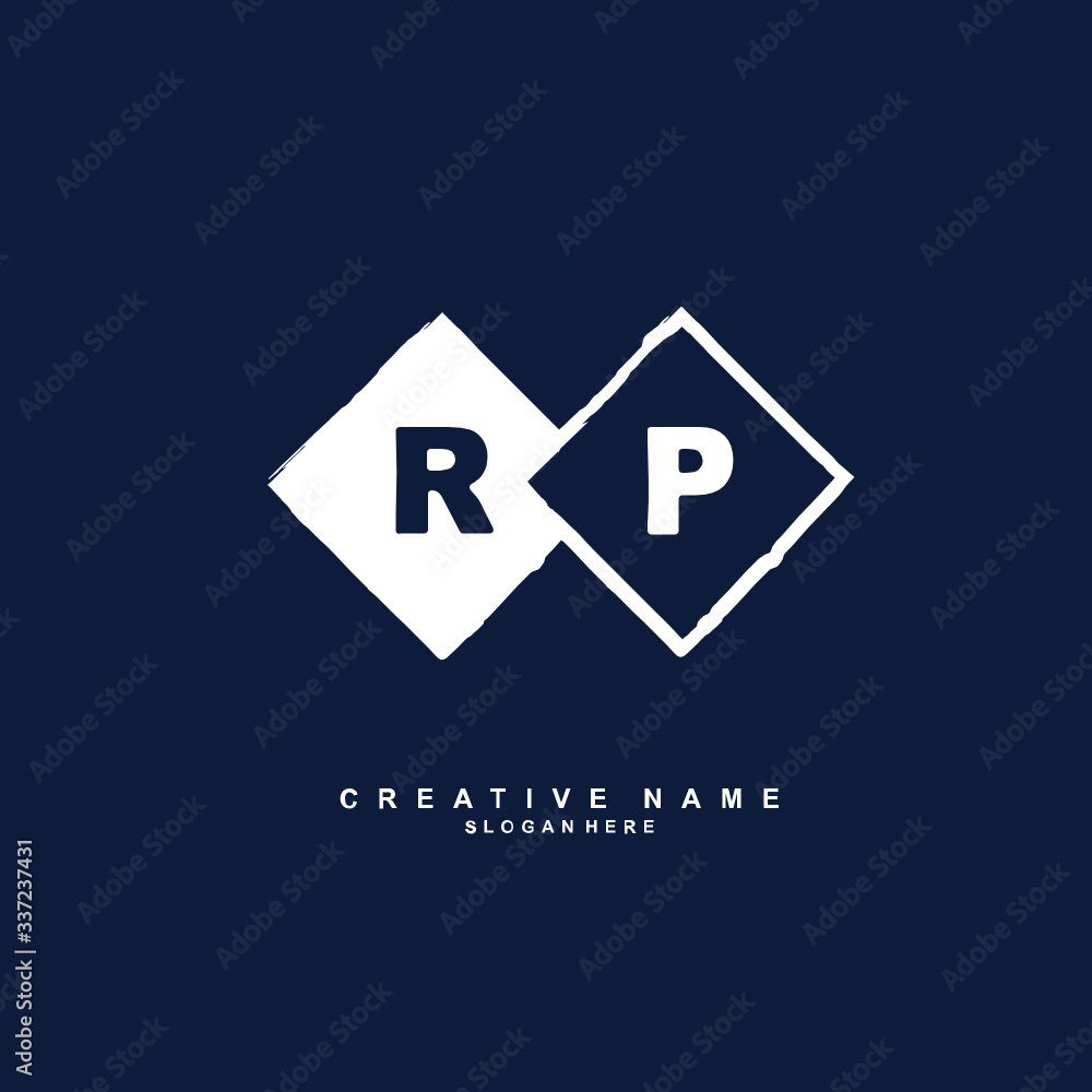 R P RP Initial logo template vector. Letter logo concept R P RP Initial logo template vector. Letter logo concept