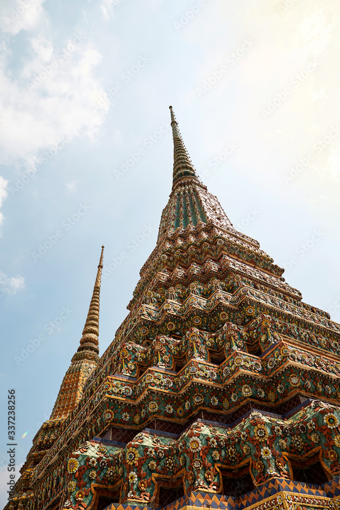 Thai traditional Buddhism building architecture 