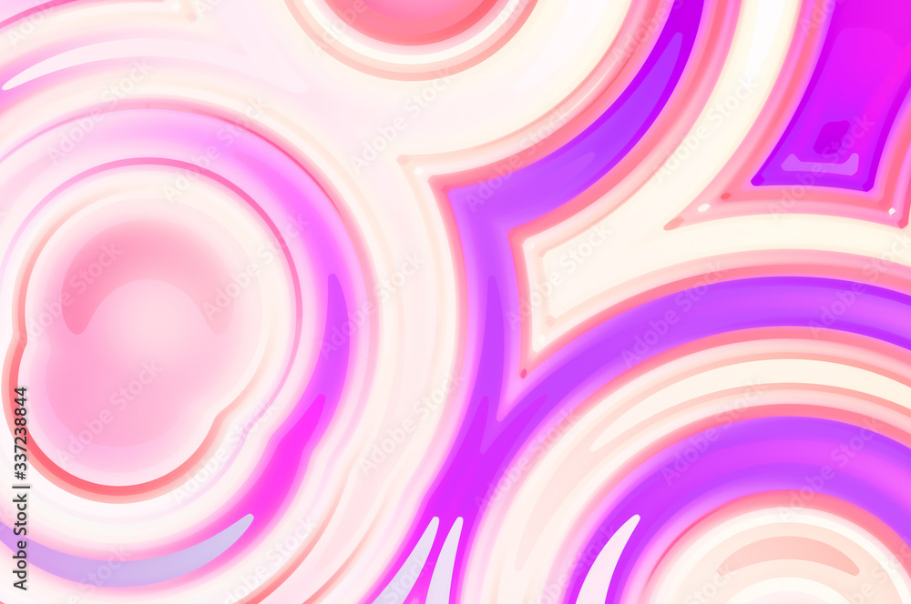Obraz premium Abstract background with fluid colorful gradient. 2D illustration of modern urban graphic. Graffiti design inspired wallpaper.