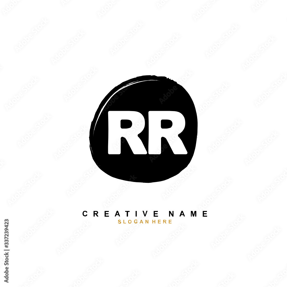 R RR Initial logo template vector. Letter logo concept R RR Initial logo template vector. Letter logo concept