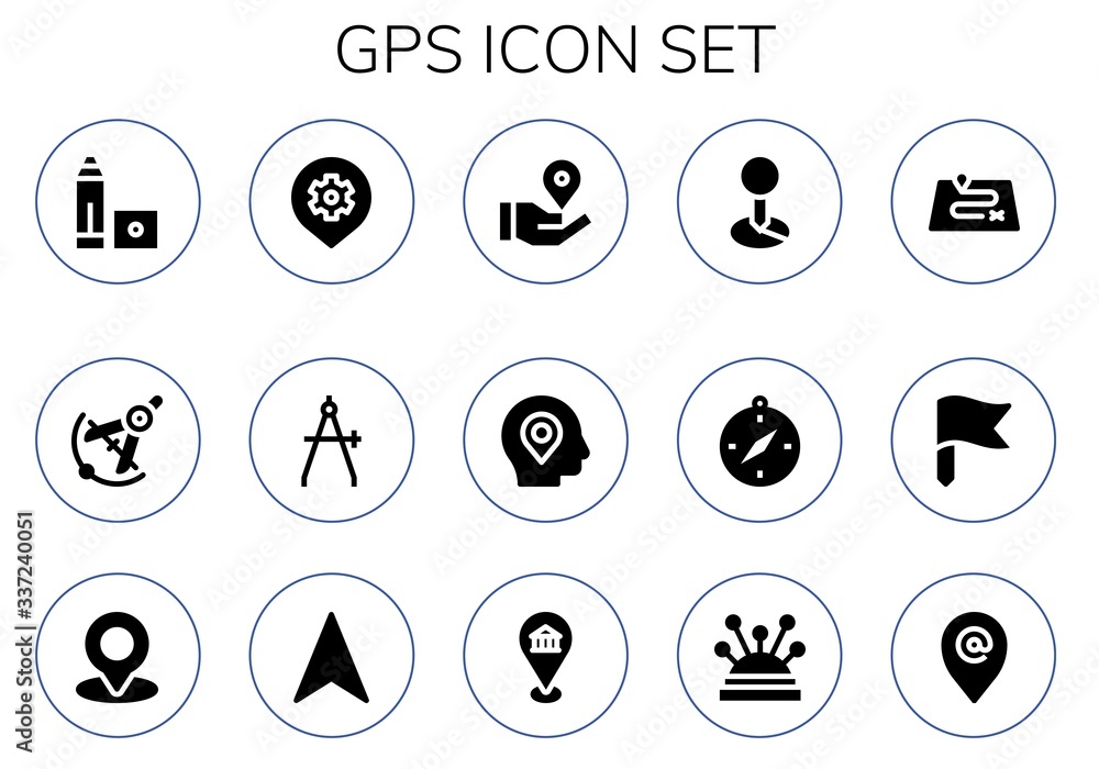 Modern Simple Set of gps Vector filled Icons Modern Simple Set of gps Vector filled Icons