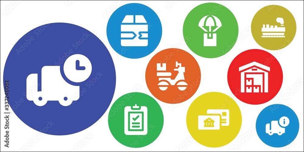 Modern Simple Set of express Vector filled Icons Modern Simple Set of express Vector filled Icons