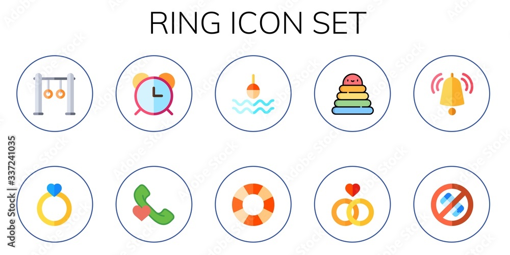 ring icon set