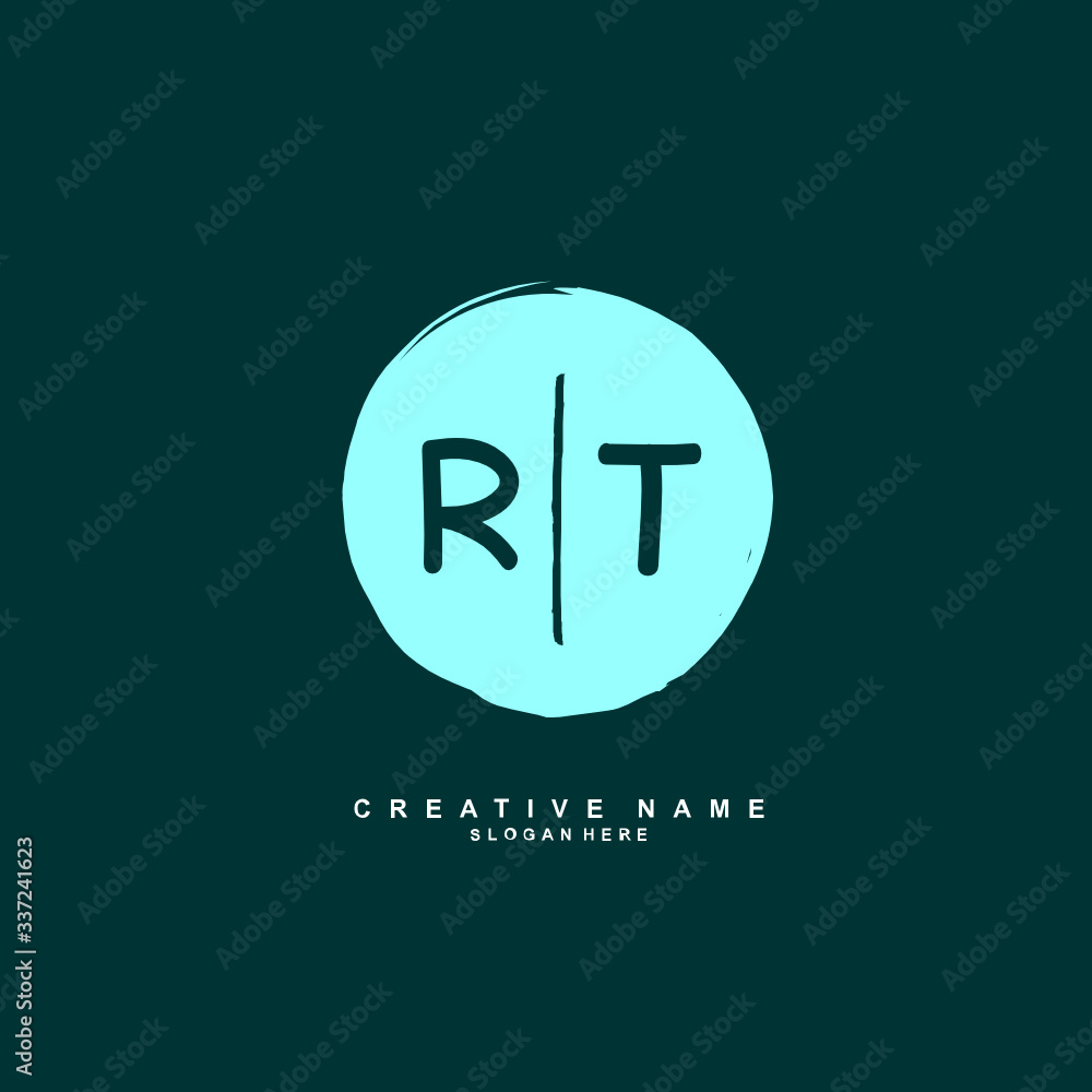R T RT Initial logo template vector. Letter logo concept R T RT Initial logo template vector. Letter logo concept