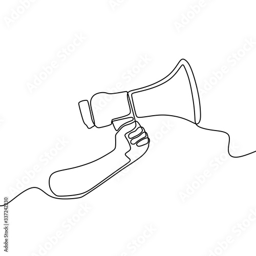 Continuous line drawing of ...