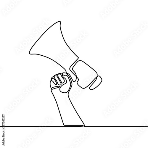 Continuous line drawing of ...