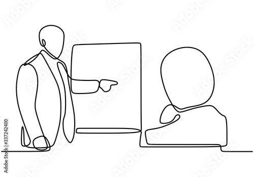 continuous line drawing of ...