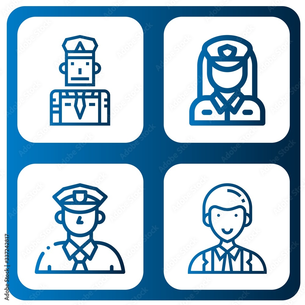 cop icon set cop icon set