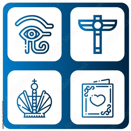 Set of royal icons