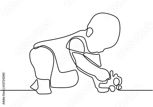 Continuous single drawn one...