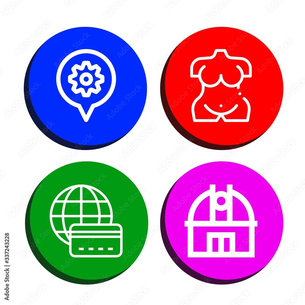 orbit icon set orbit icon set