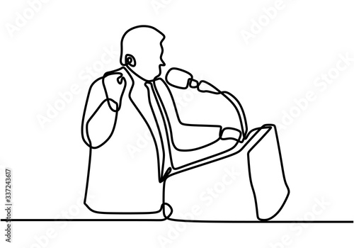 continuous line drawing of ...