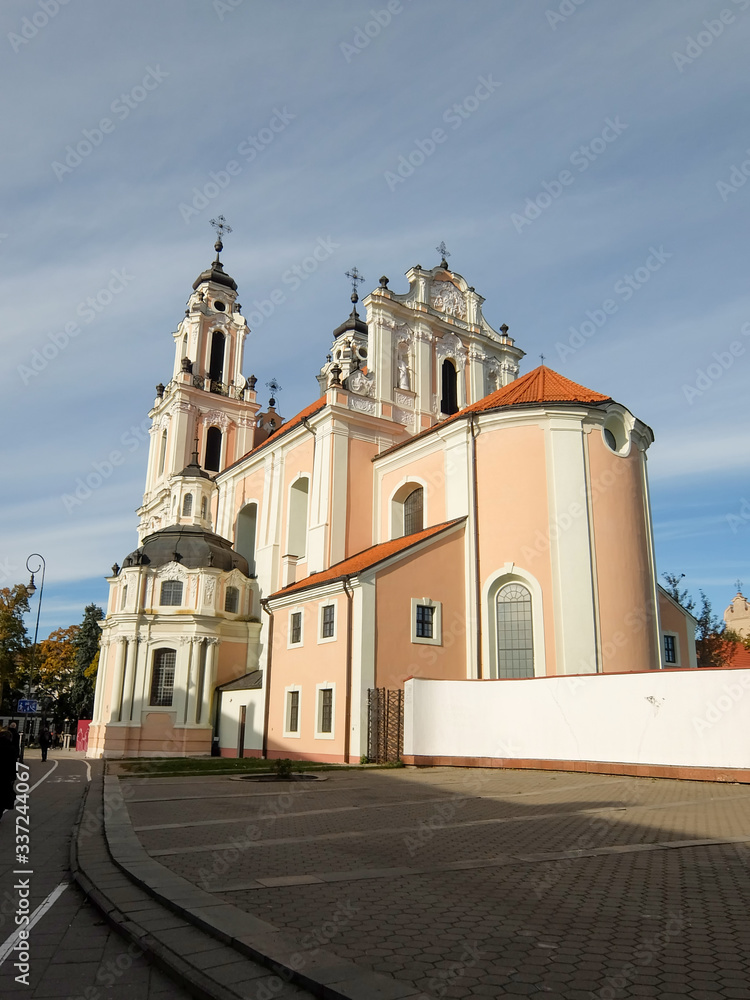 Fototapeta premium St Catherines Church in Vilnius, Lithuania
