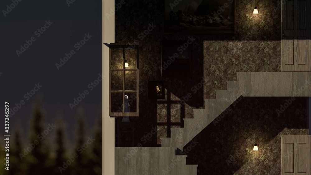 creepy house section creepy house section
