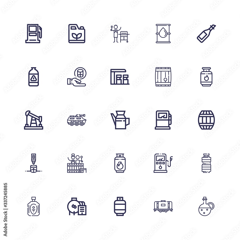 Editable 25 petroleum icons for web and mobile Editable 25 petroleum icons for web and mobile