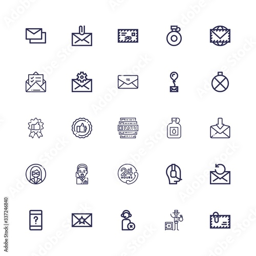 Editable 25 client icons for web and mobile